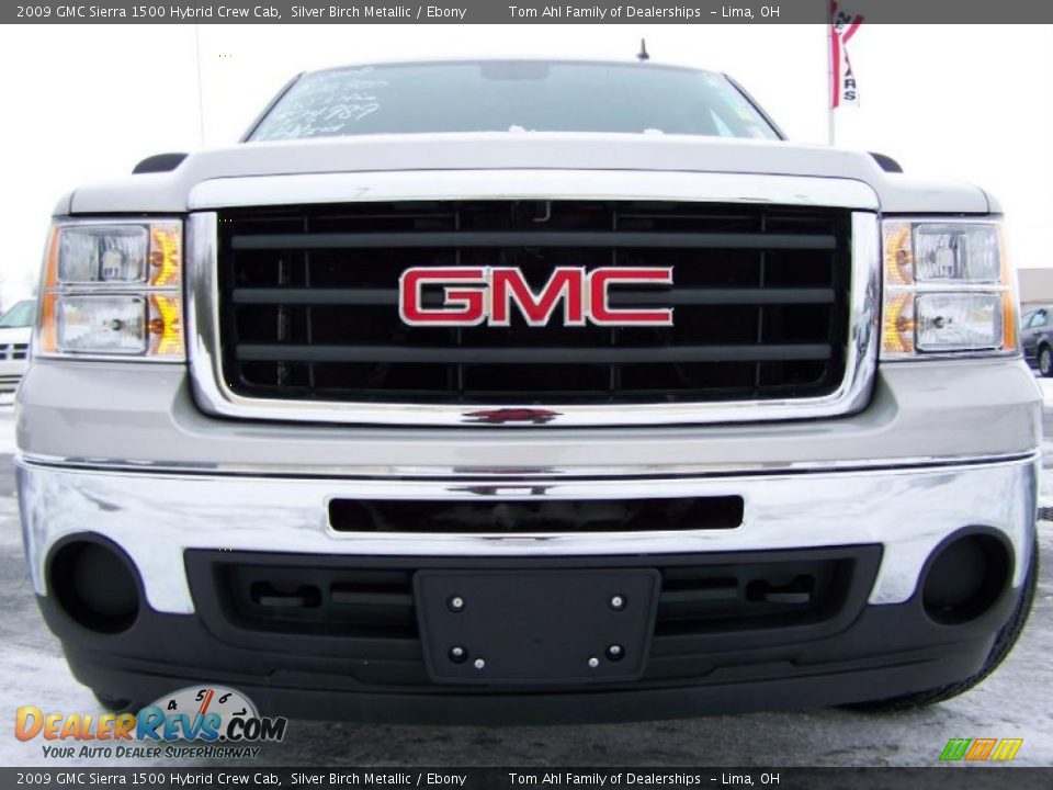 2009 GMC Sierra 1500 Hybrid Crew Cab Silver Birch Metallic / Ebony Photo #3