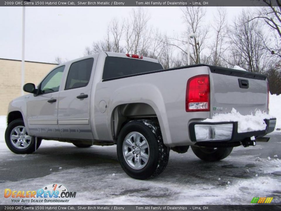 2009 GMC Sierra 1500 Hybrid Crew Cab Silver Birch Metallic / Ebony Photo #4