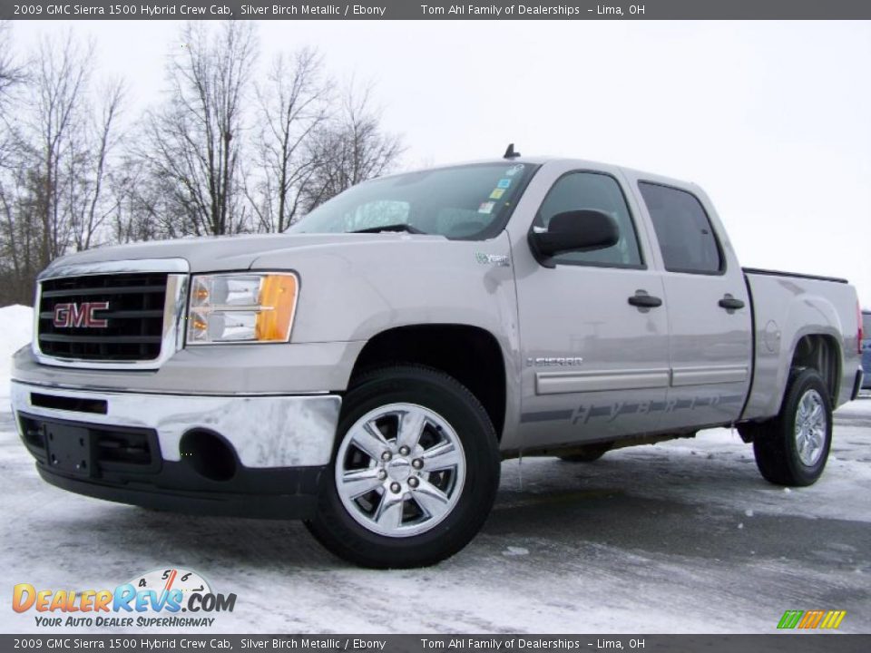 2009 GMC Sierra 1500 Hybrid Crew Cab Silver Birch Metallic / Ebony Photo #5