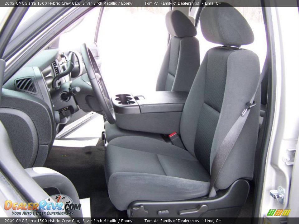 2009 GMC Sierra 1500 Hybrid Crew Cab Silver Birch Metallic / Ebony Photo #7