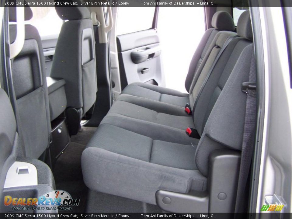 2009 GMC Sierra 1500 Hybrid Crew Cab Silver Birch Metallic / Ebony Photo #9