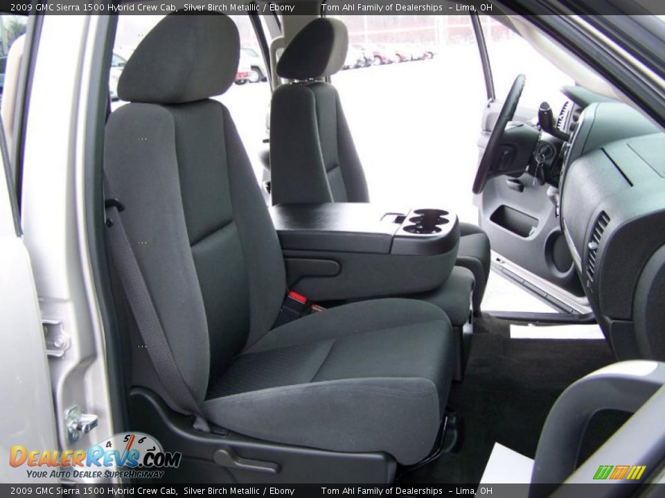 2009 GMC Sierra 1500 Hybrid Crew Cab Silver Birch Metallic / Ebony Photo #11