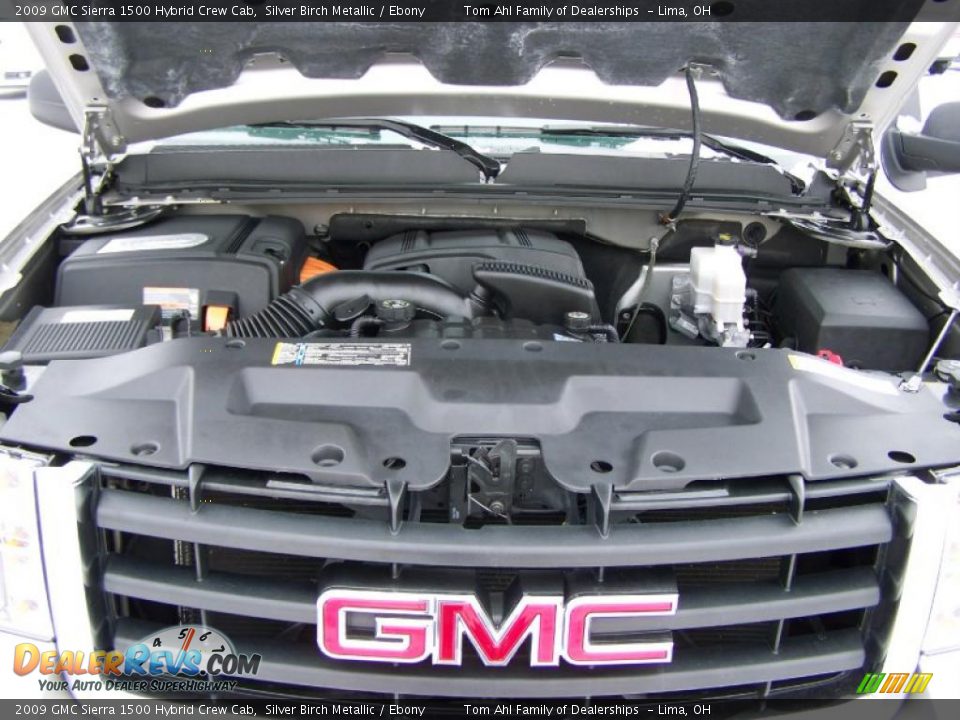 2009 GMC Sierra 1500 Hybrid Crew Cab Silver Birch Metallic / Ebony Photo #13
