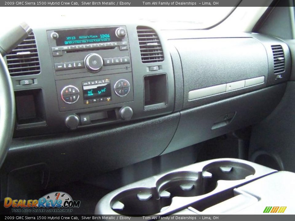 2009 GMC Sierra 1500 Hybrid Crew Cab Silver Birch Metallic / Ebony Photo #16