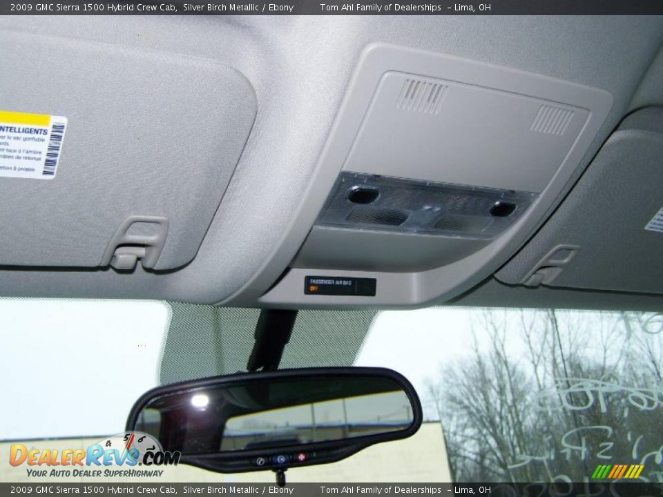 2009 GMC Sierra 1500 Hybrid Crew Cab Silver Birch Metallic / Ebony Photo #17