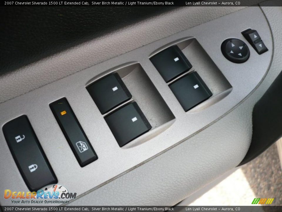 2007 Chevrolet Silverado 1500 LT Extended Cab Silver Birch Metallic / Light Titanium/Ebony Black Photo #8
