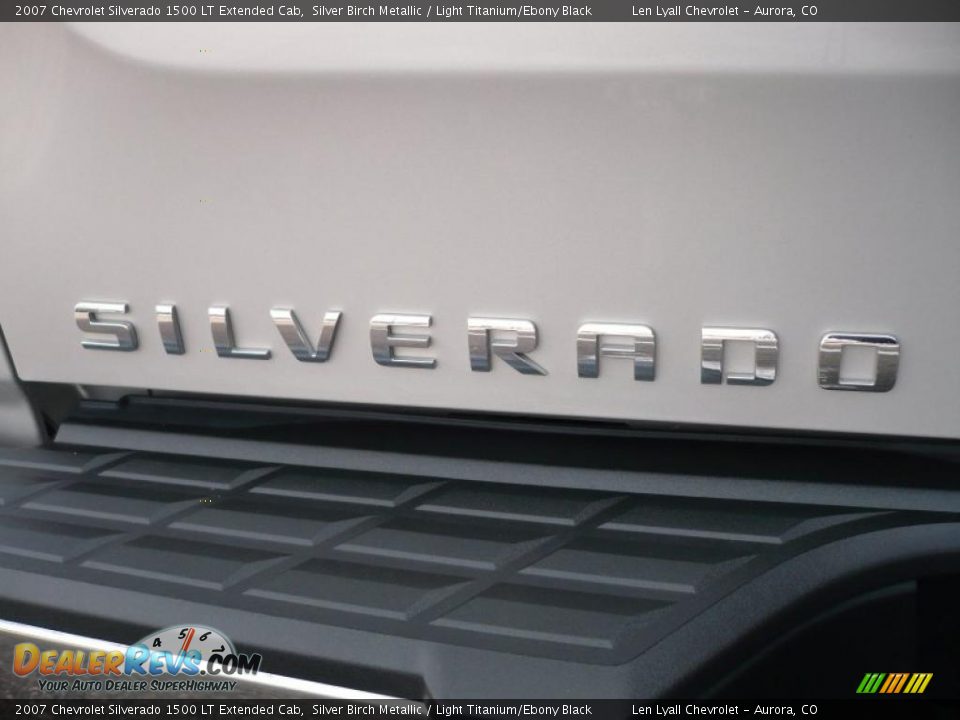 2007 Chevrolet Silverado 1500 LT Extended Cab Silver Birch Metallic / Light Titanium/Ebony Black Photo #12
