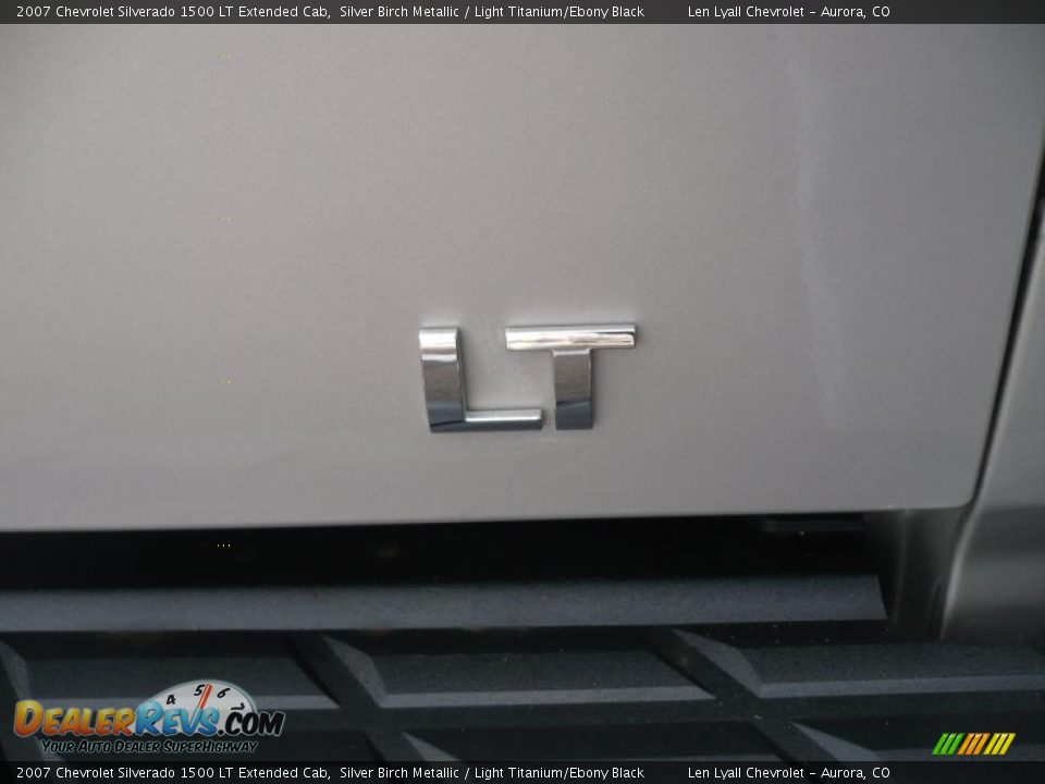 2007 Chevrolet Silverado 1500 LT Extended Cab Silver Birch Metallic / Light Titanium/Ebony Black Photo #13