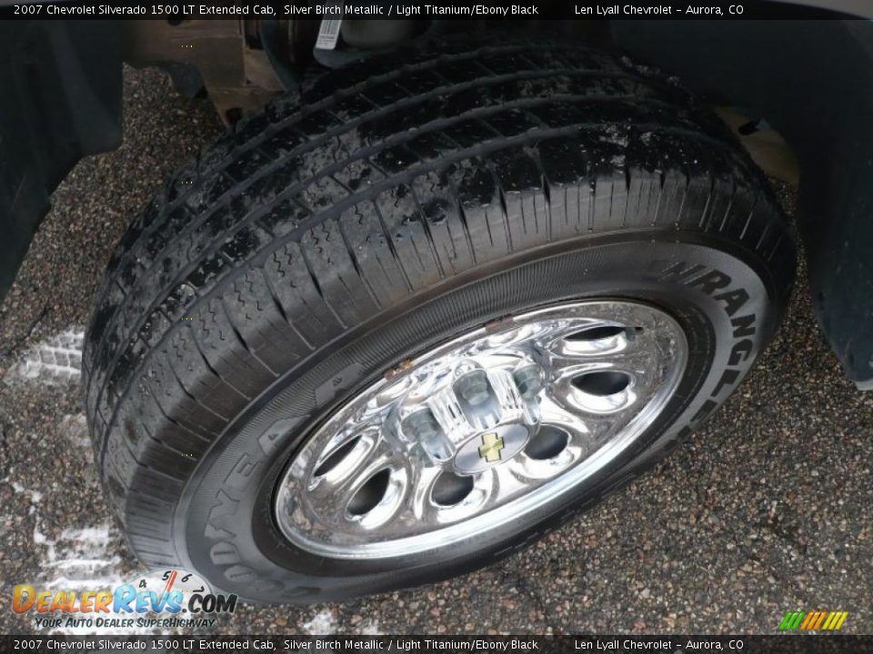 2007 Chevrolet Silverado 1500 LT Extended Cab Silver Birch Metallic / Light Titanium/Ebony Black Photo #19