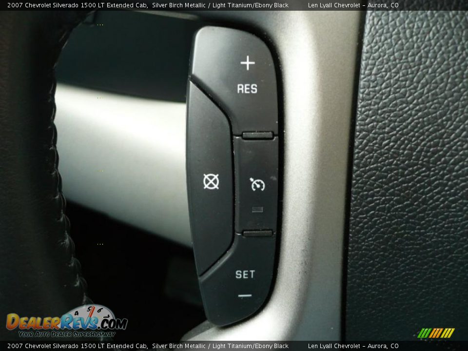 2007 Chevrolet Silverado 1500 LT Extended Cab Silver Birch Metallic / Light Titanium/Ebony Black Photo #20