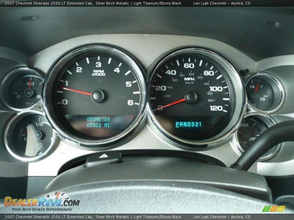 2007 Chevrolet Silverado 1500 LT Extended Cab Silver Birch Metallic / Light Titanium/Ebony Black Photo #24