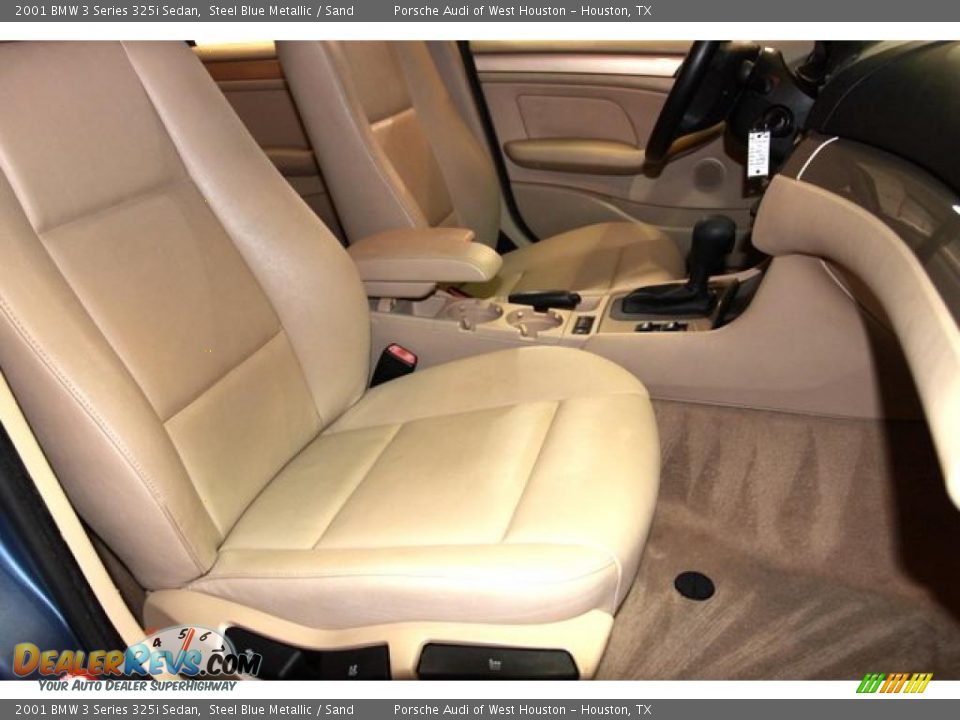 2001 BMW 3 Series 325i Sedan Steel Blue Metallic / Sand Photo #5