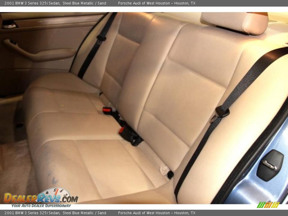 2001 BMW 3 Series 325i Sedan Steel Blue Metallic / Sand Photo #6