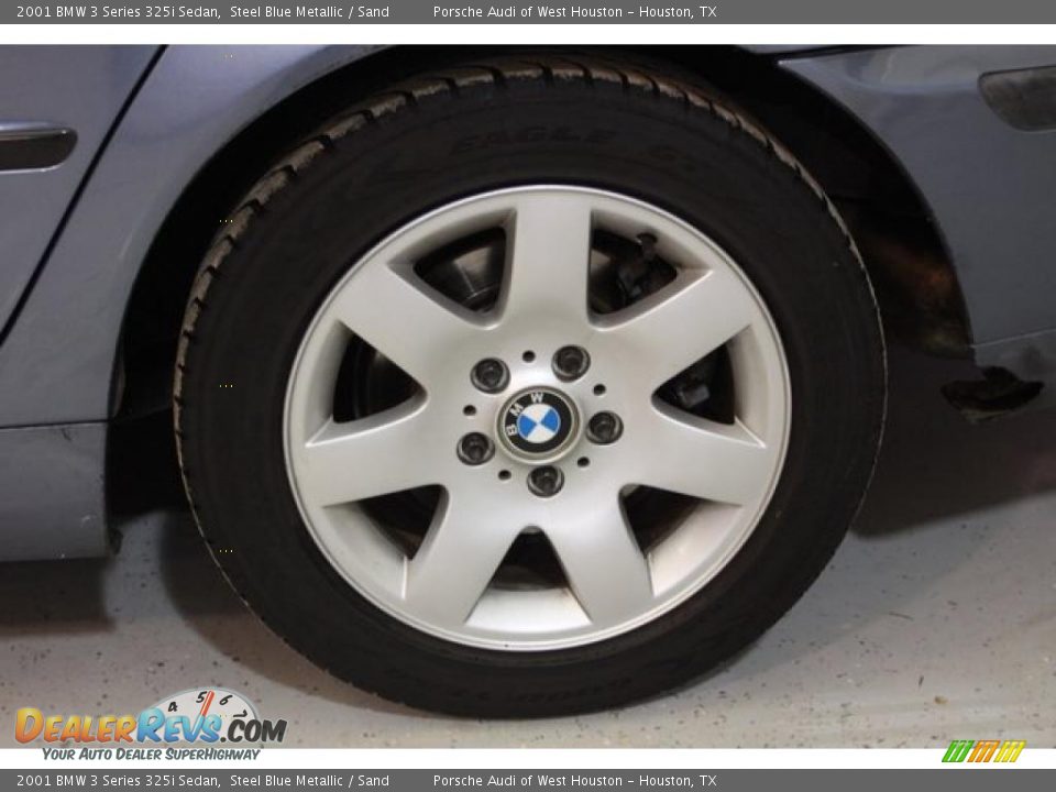 2001 BMW 3 Series 325i Sedan Steel Blue Metallic / Sand Photo #8