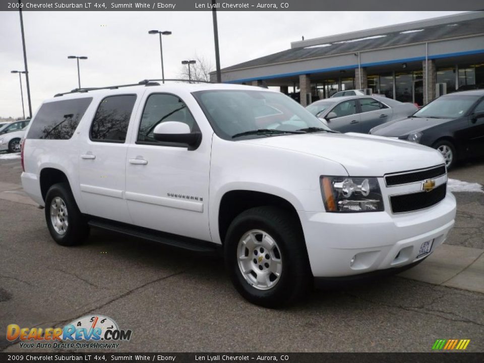 2009 Chevrolet Suburban LT 4x4 Summit White / Ebony Photo #3