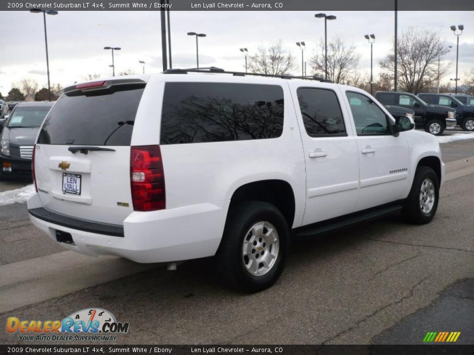 2009 Chevrolet Suburban LT 4x4 Summit White / Ebony Photo #4