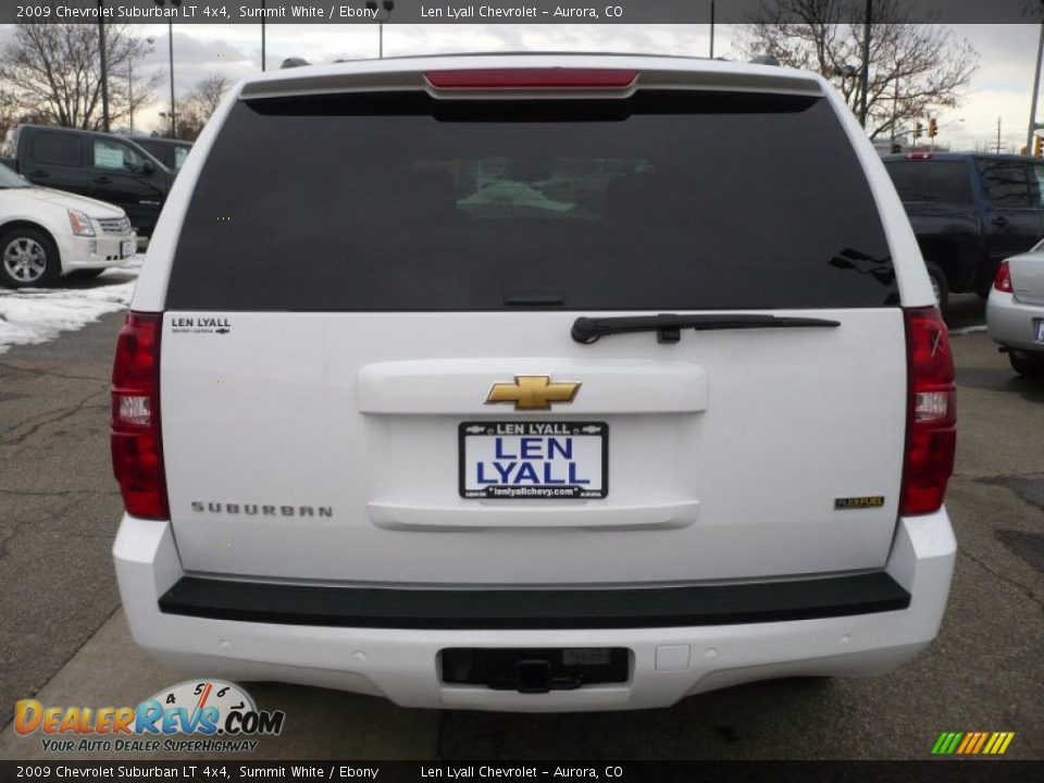 2009 Chevrolet Suburban LT 4x4 Summit White / Ebony Photo #5