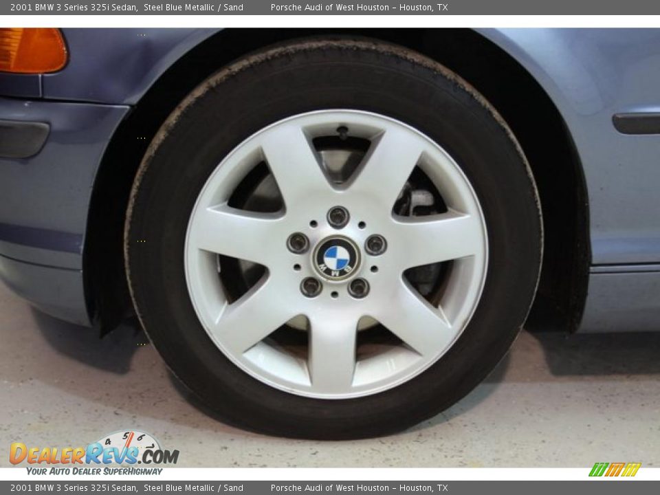 2001 BMW 3 Series 325i Sedan Steel Blue Metallic / Sand Photo #13