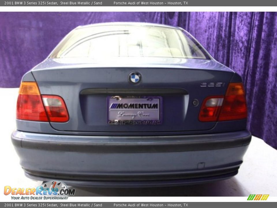 2001 BMW 3 Series 325i Sedan Steel Blue Metallic / Sand Photo #16