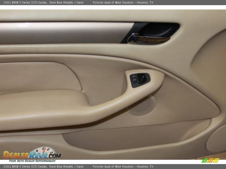2001 BMW 3 Series 325i Sedan Steel Blue Metallic / Sand Photo #17