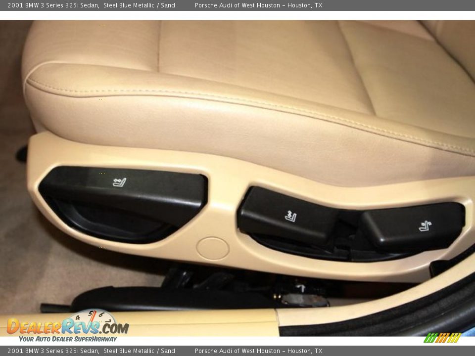 2001 BMW 3 Series 325i Sedan Steel Blue Metallic / Sand Photo #18