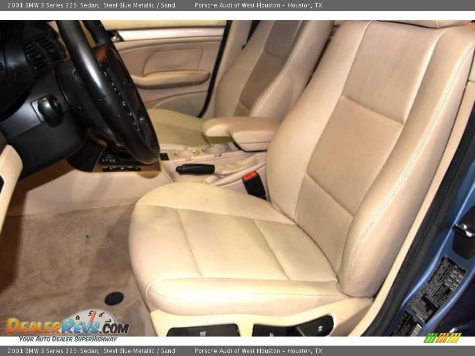 2001 BMW 3 Series 325i Sedan Steel Blue Metallic / Sand Photo #19