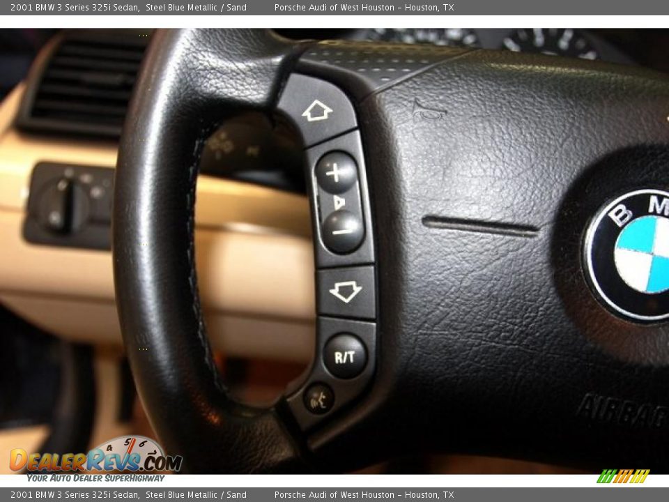 2001 BMW 3 Series 325i Sedan Steel Blue Metallic / Sand Photo #22