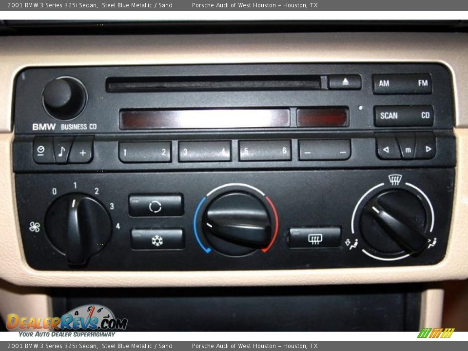 2001 BMW 3 Series 325i Sedan Steel Blue Metallic / Sand Photo #24