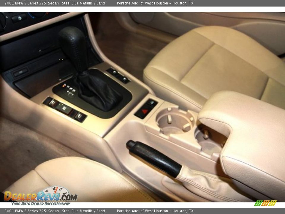 2001 BMW 3 Series 325i Sedan Steel Blue Metallic / Sand Photo #25