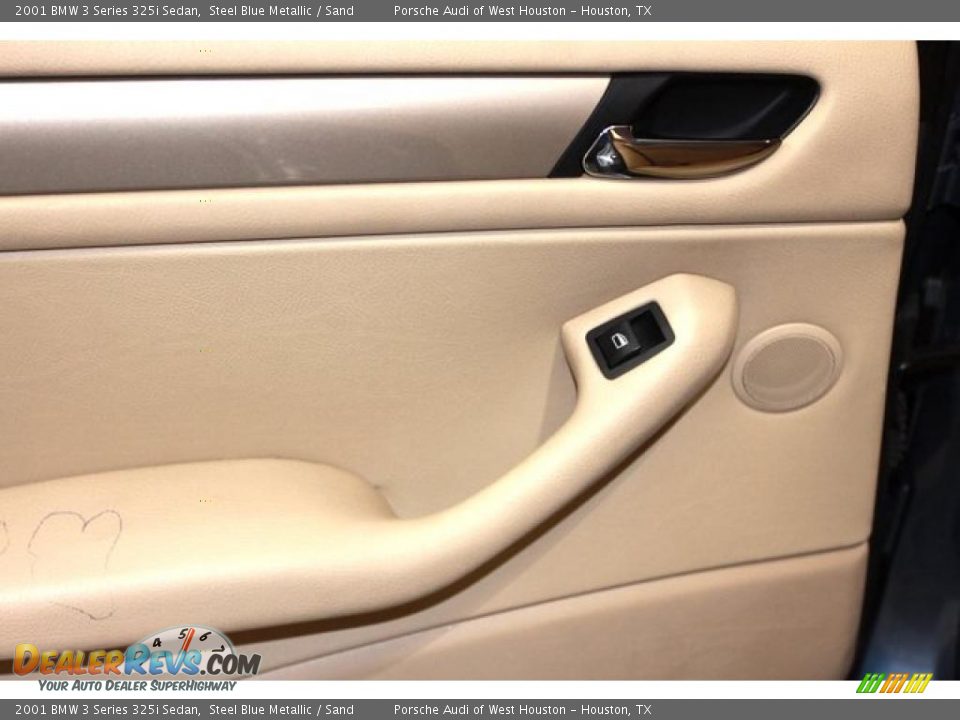 2001 BMW 3 Series 325i Sedan Steel Blue Metallic / Sand Photo #29