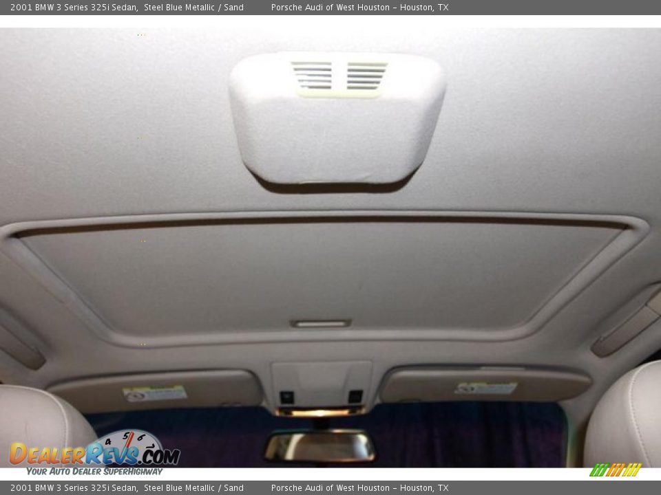 2001 BMW 3 Series 325i Sedan Steel Blue Metallic / Sand Photo #33