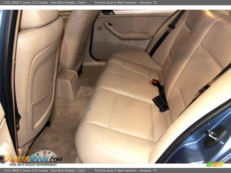 2001 BMW 3 Series 325i Sedan Steel Blue Metallic / Sand Photo #34