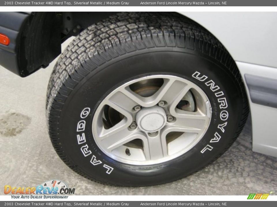 2003 Chevrolet Tracker 4WD Hard Top Silverleaf Metallic / Medium Gray Photo #6