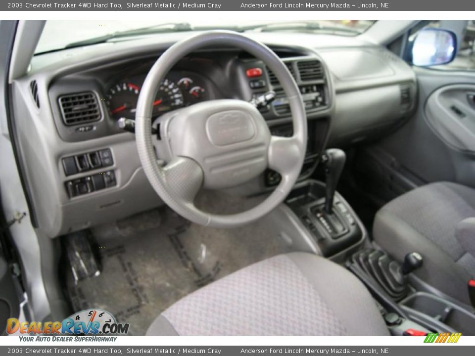 2003 Chevrolet Tracker 4WD Hard Top Silverleaf Metallic / Medium Gray Photo #14