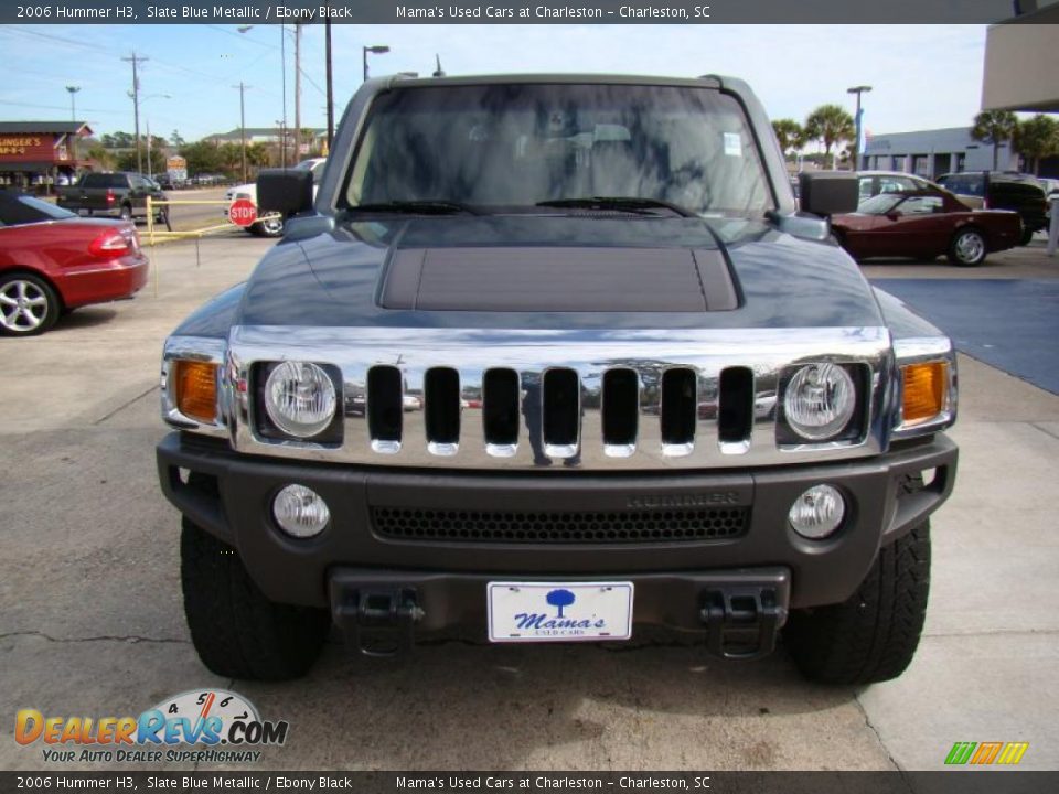 2006 Hummer H3 Slate Blue Metallic / Ebony Black Photo #3