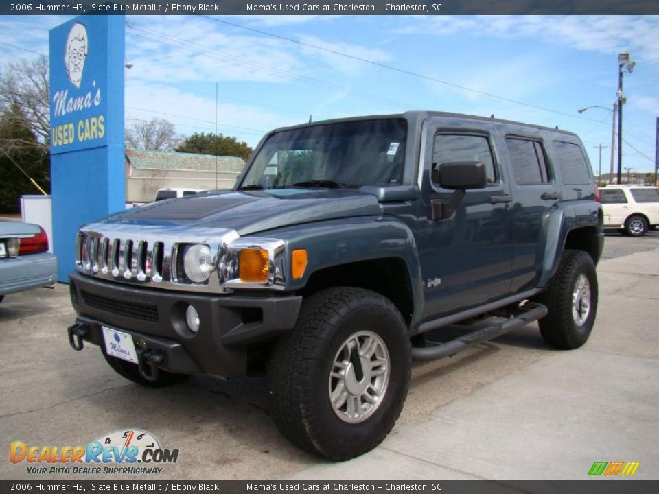 2006 Hummer H3 Slate Blue Metallic / Ebony Black Photo #4