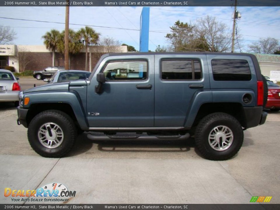 2006 Hummer H3 Slate Blue Metallic / Ebony Black Photo #5