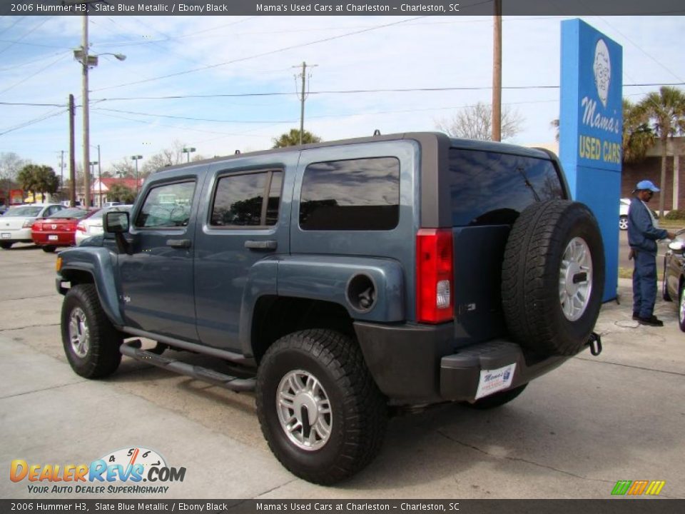 2006 Hummer H3 Slate Blue Metallic / Ebony Black Photo #6