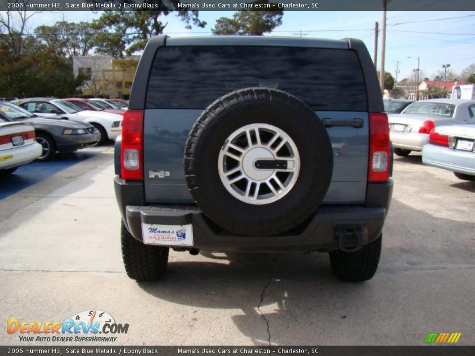 2006 Hummer H3 Slate Blue Metallic / Ebony Black Photo #7