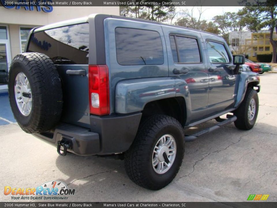 2006 Hummer H3 Slate Blue Metallic / Ebony Black Photo #8