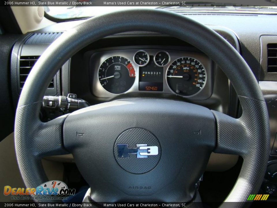 2006 Hummer H3 Slate Blue Metallic / Ebony Black Photo #23