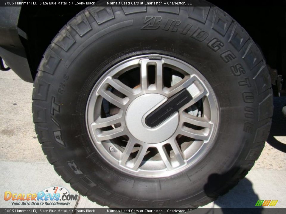 2006 Hummer H3 Slate Blue Metallic / Ebony Black Photo #27