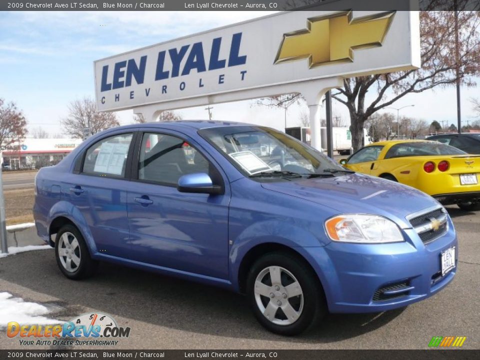 2009 Chevrolet Aveo LT Sedan Blue Moon / Charcoal Photo #1