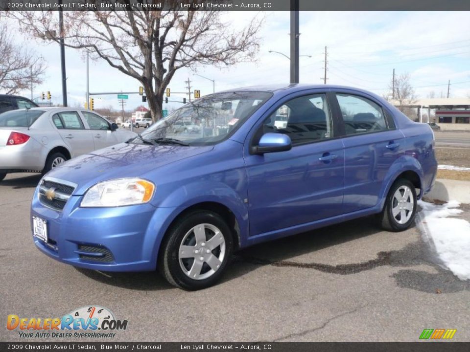 2009 Chevrolet Aveo LT Sedan Blue Moon / Charcoal Photo #3