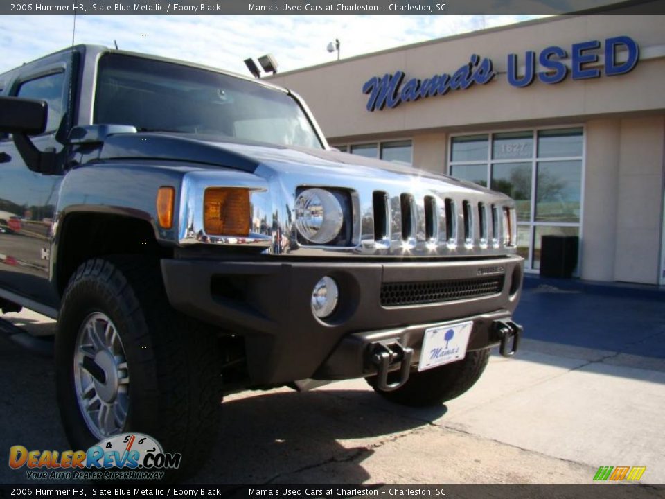 2006 Hummer H3 Slate Blue Metallic / Ebony Black Photo #32