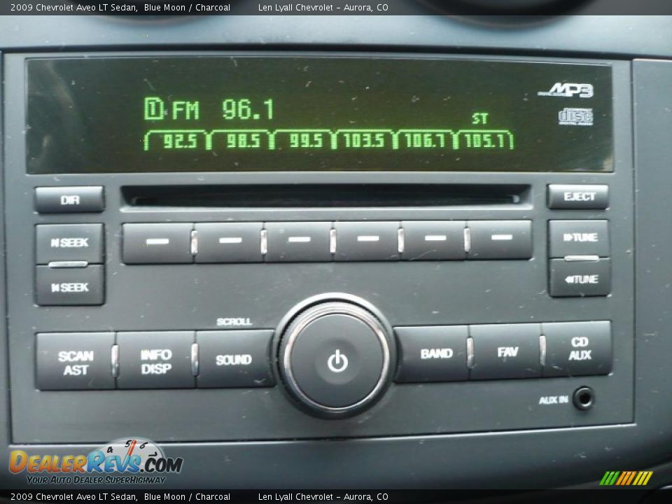 2009 Chevrolet Aveo LT Sedan Blue Moon / Charcoal Photo #18