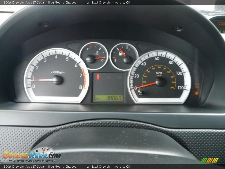 2009 Chevrolet Aveo LT Sedan Blue Moon / Charcoal Photo #20