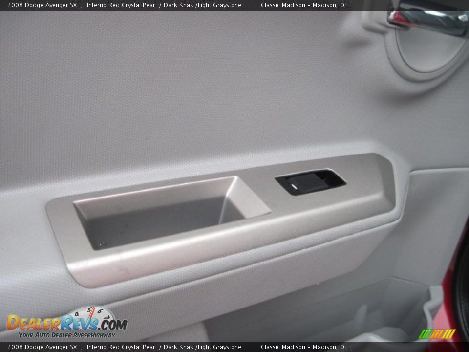 2008 Dodge Avenger SXT Inferno Red Crystal Pearl / Dark Khaki/Light Graystone Photo #14