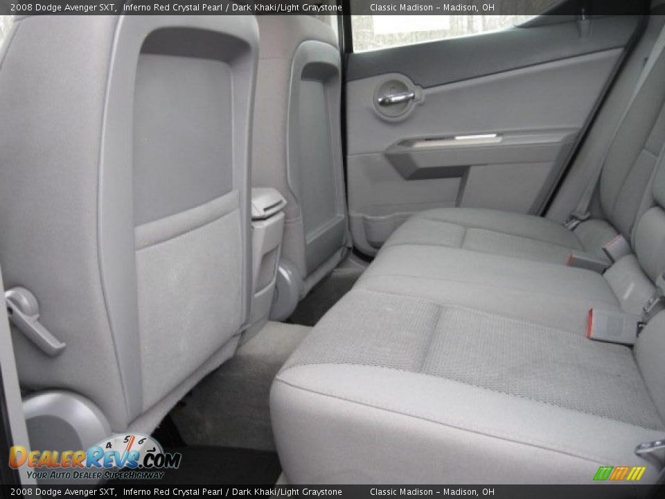 2008 Dodge Avenger SXT Inferno Red Crystal Pearl / Dark Khaki/Light Graystone Photo #15