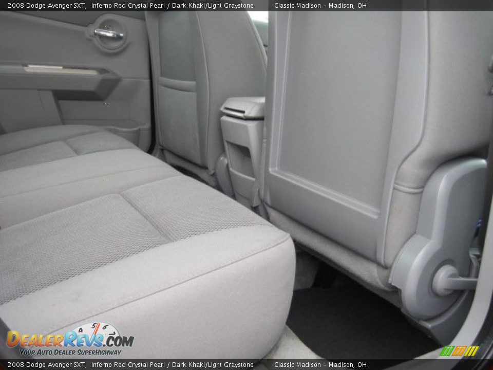 2008 Dodge Avenger SXT Inferno Red Crystal Pearl / Dark Khaki/Light Graystone Photo #16